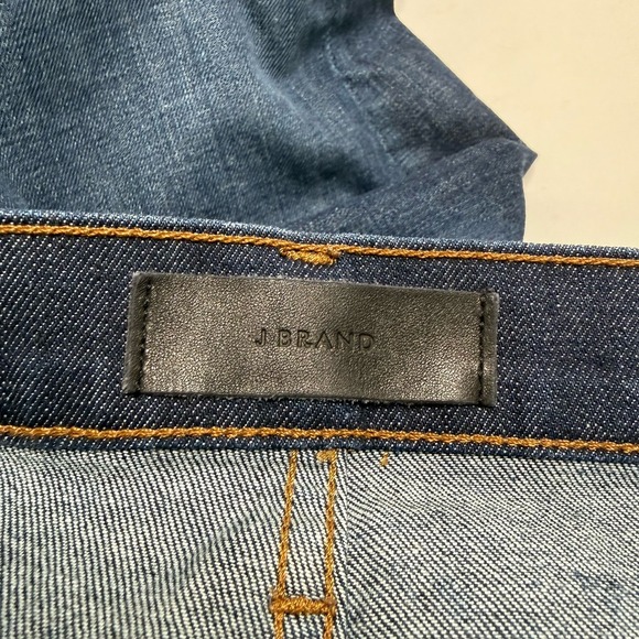 J Brand Kane Jeans Mens 30x33 Blue Dark Wash Straight Leg Stretch Denim Made USA - Picture 7 of 11